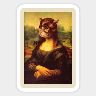 Meowna Lisa Sticker